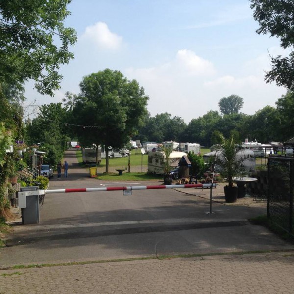 Camping Düsseldorf-Lörick i Nordrhin-Vestfalen, Tyskland