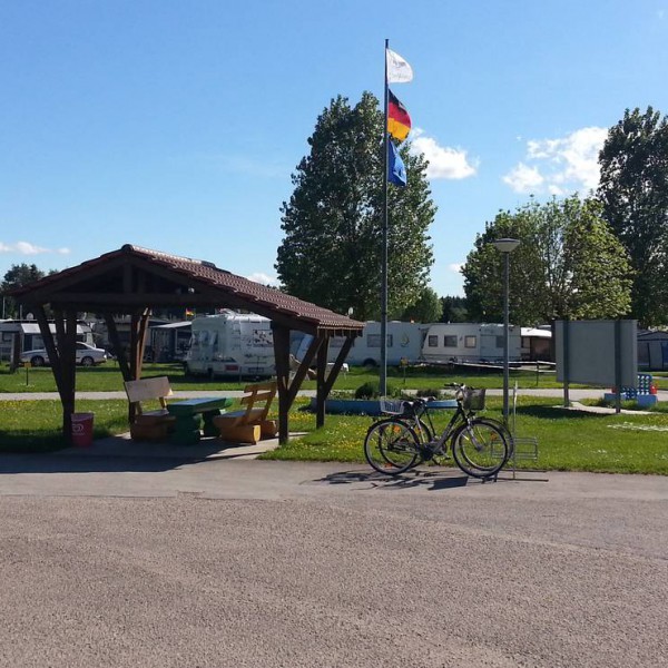 Riedsee-Camping i Baden-Württemberg, Tyskland